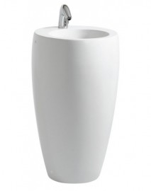 Laufen ALESSI ONE volně stojící umyvadlo 53x53 cm, s otvorem, bílá LCC   H8119724001041